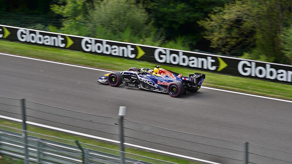 Max Verstappen driving the Red Bull RB22 during the 2026 Formula 1 season