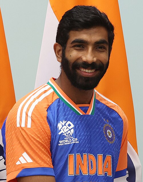 Jasprit Bumrah during a reception for India’s 2024 T20 World Cup-winning team in New Delhi