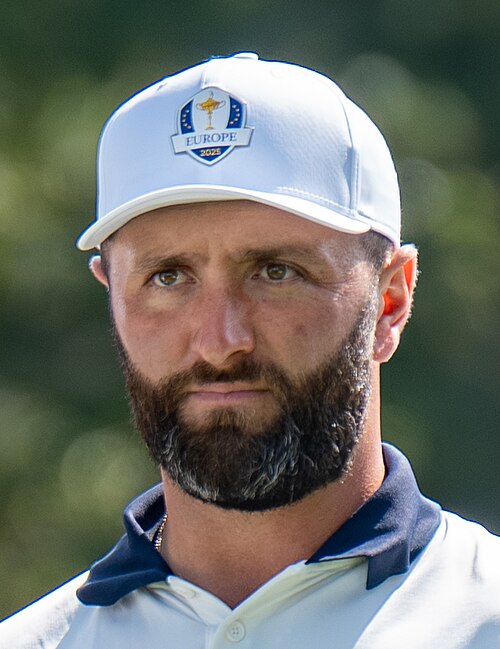 Jon Rahm representing Europe at the 2025 Ryder Cup