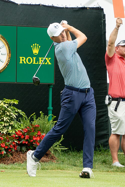 Jordan Spieth during the 2025 Travelers Championship