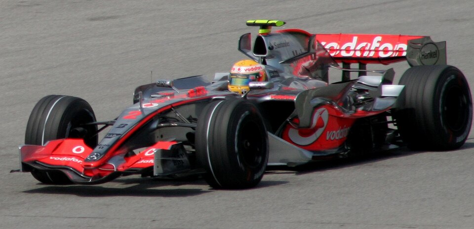 Lewis Hamilton driving for McLaren at the 2007 Malaysian Grand Prix