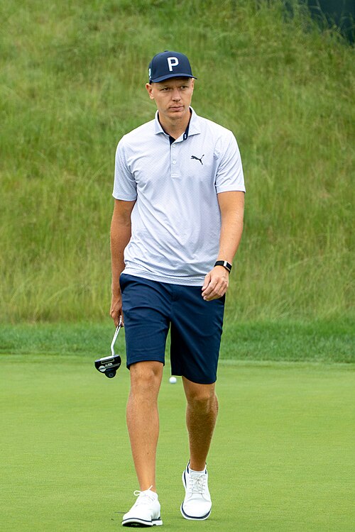 Matti Schmid during the 2025 Travelers Championship