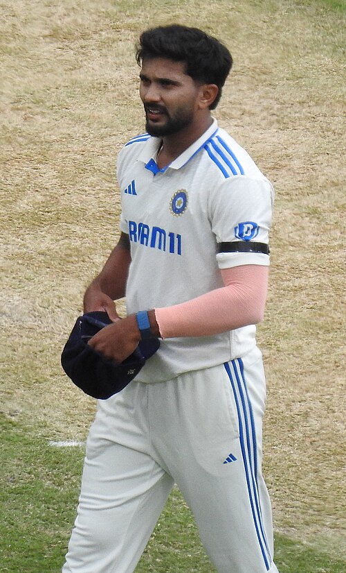 Nitish Kumar Reddy fielding for India against Australia at the Melbourne Cricket Ground in 2024