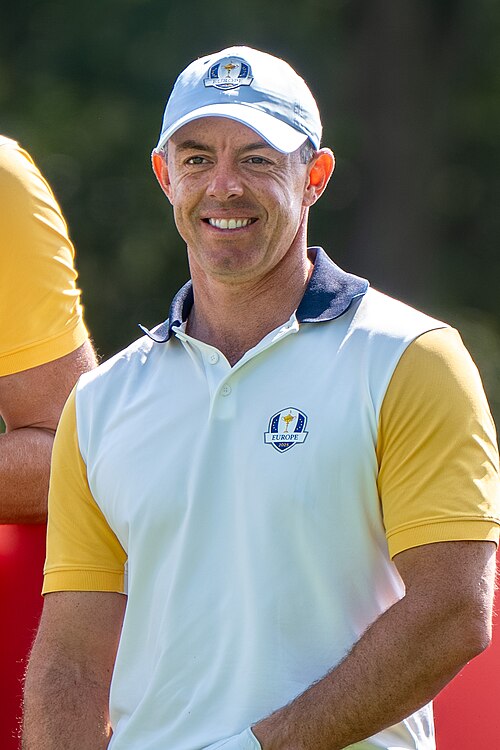 Rory McIlroy during the 2025 Ryder Cup