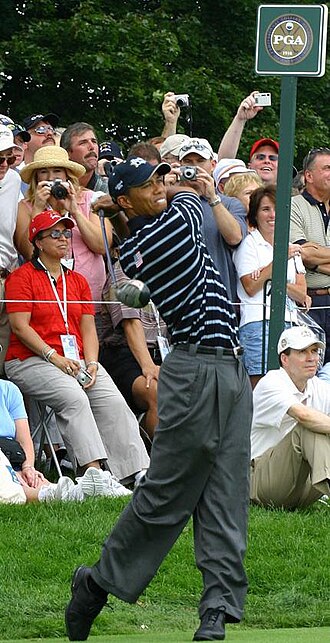 Tiger Woods during the 2004 Ryder Cup at Oakland Hills