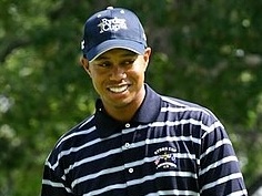 Tiger Woods during practice at the 2004 Ryder Cup at Oakland Hills
