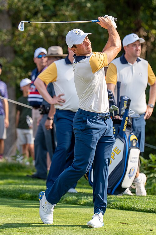 Viktor Hovland at the 2025 Ryder Cup.